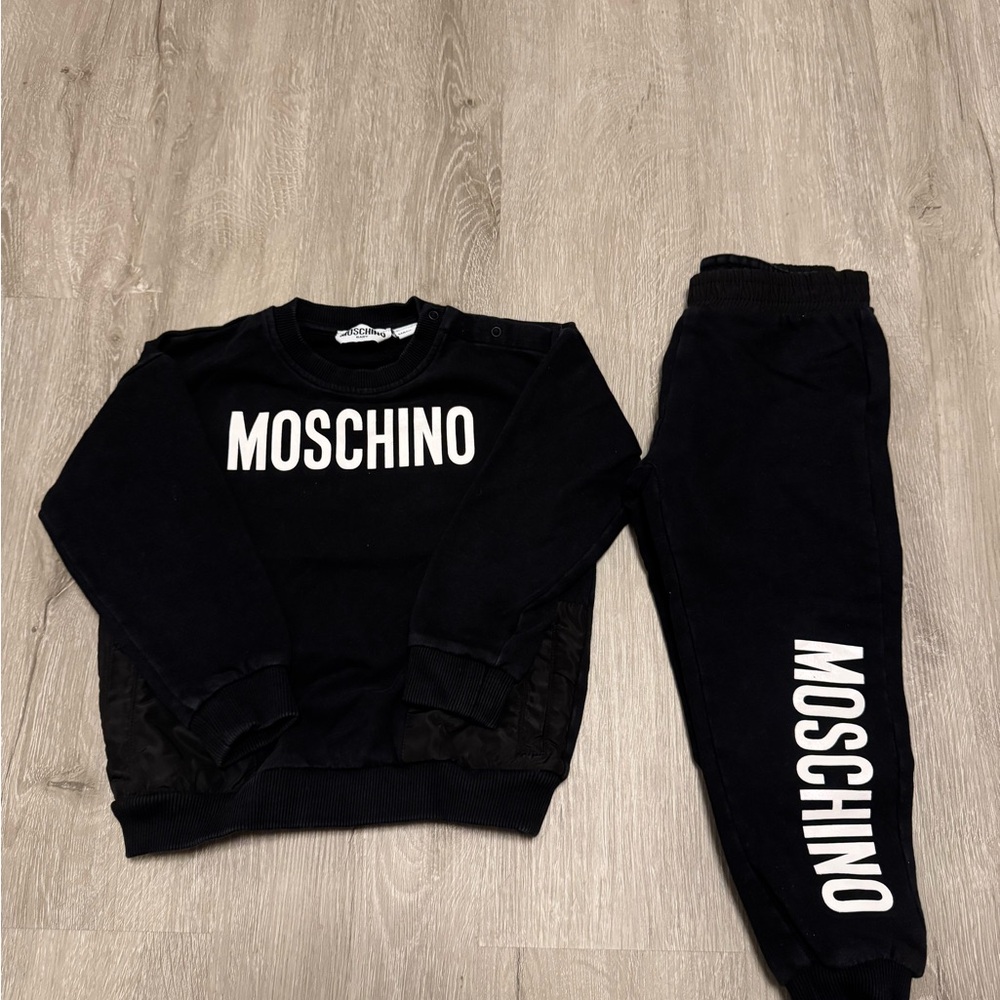 Moschino Baby Black Jogging Suit
